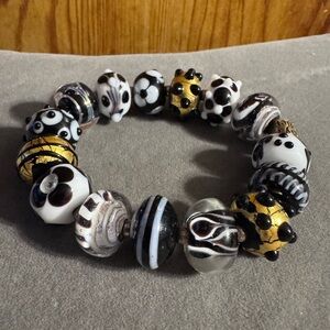 Maya Offer Glass Beaded Stretch Bracelet